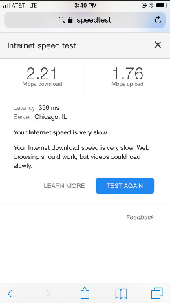 phone speed test